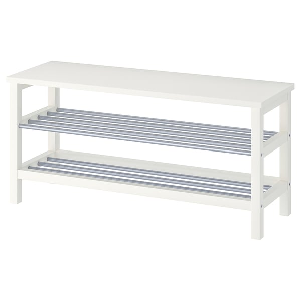 TJUSIG Banc range-chaussures, blanc, 42 1/2x13 3/8x19 5/8 "