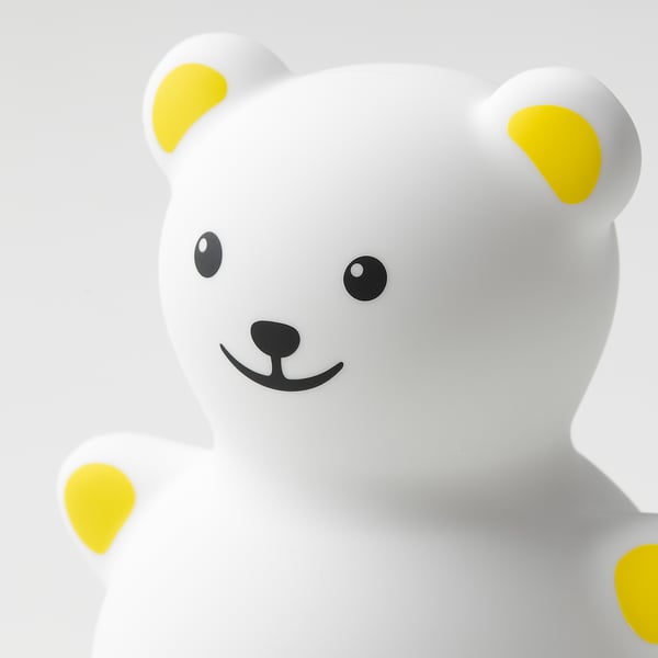 TÖVÄDER Veilleuse à DEL, ours à pile