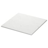 TOLKEN Comptoir, blanc marbré/lamellé, 25x21 1/2 "