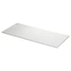TOLKEN Comptoir, blanc marbré/lamellé, 61x21 1/2 "
