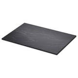 TOLKEN Comptoir, noir marbré/lamellé, 37x21 1/2 "