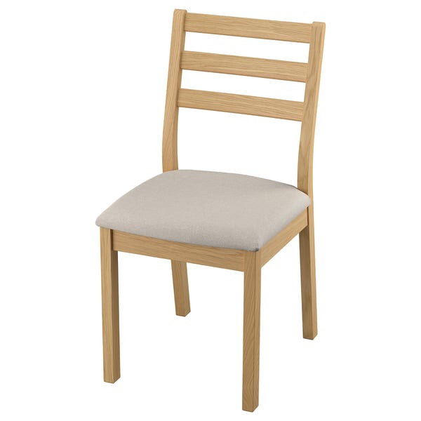 TONSTAD Chaise, eff chêne/Fridtuna beige clair