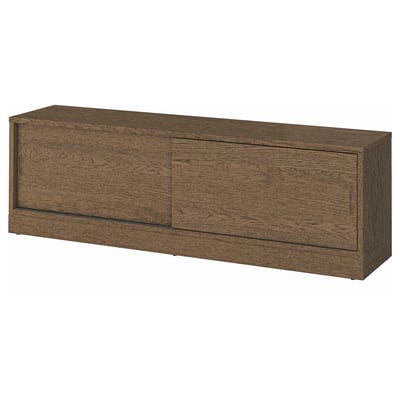 TONSTAD Meuble télé, brun chêne plaqué teinté, 70 1/4x14 5/8x21 5/8 "