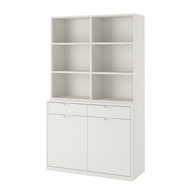 TONSTAD Rangement, blanc cassé, 47 1/8x18 1/2x79 "