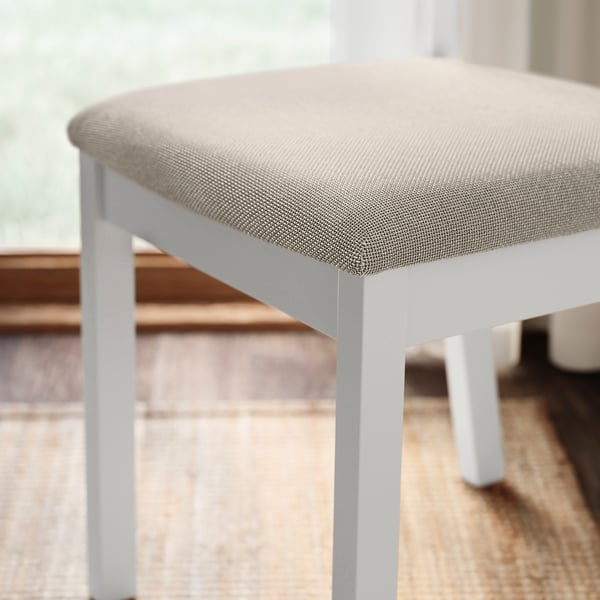 TONSTAD / TONSTAD Table et 6 chaises, blanc cassé/blanc cassé Fridtuna beige clair, 78 3/4x33 1/2 "