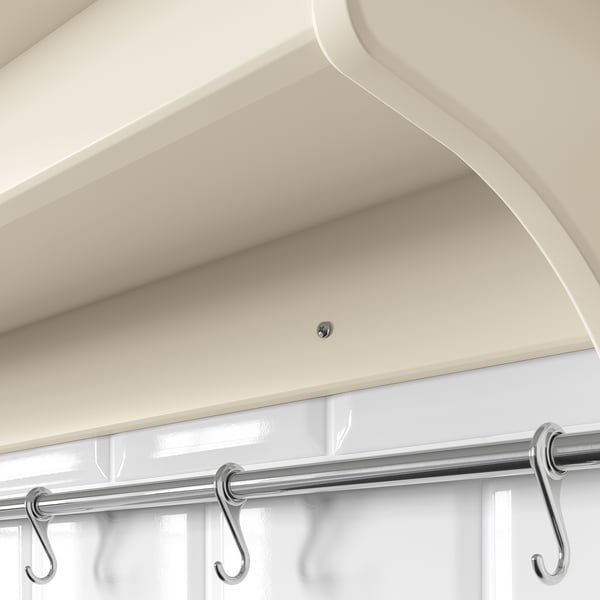 TORNVIKEN Étagère murale, blanc cassé, 47 1/4 "