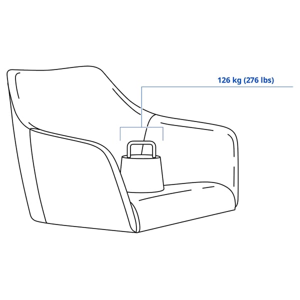 TOSSBERG Coque de chaise, Gunnared beige