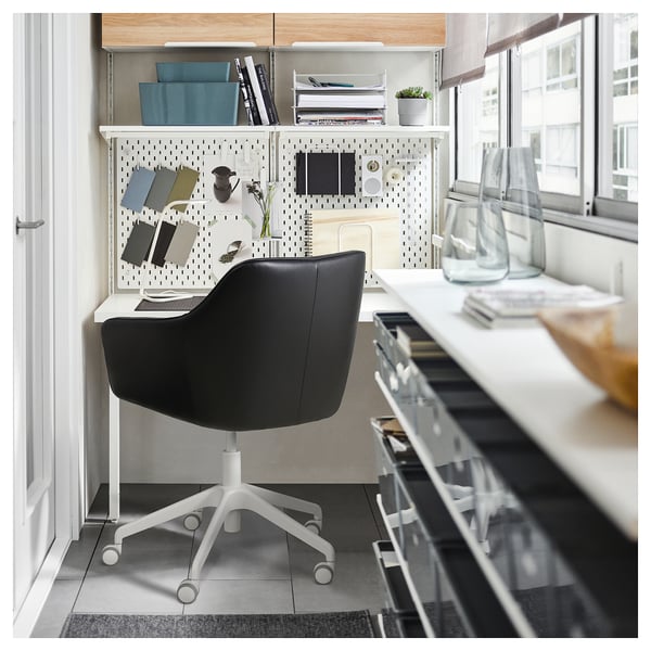 TOSSBERG / LÅNGFJÄLL Chaise conférence, Grann noir/blanc