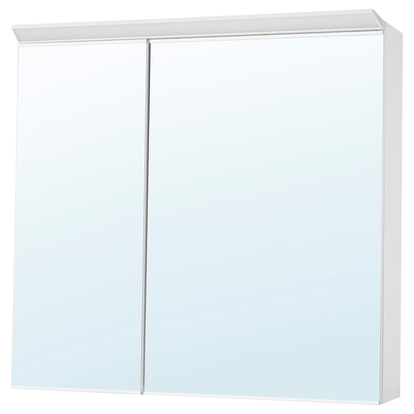 TREASJÖN Armoire pharmacie 2 ptes+éclairage, 31 1/2x6 3/4x29 1/2 "