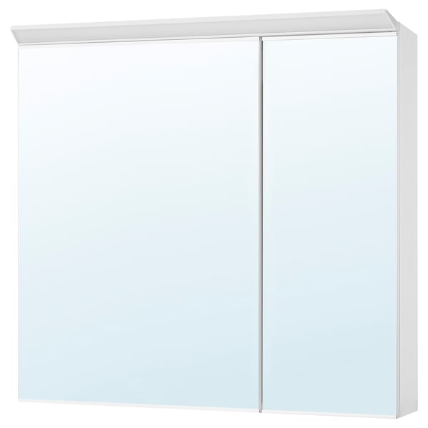 TREASJÖN Armoire pharmacie 2 ptes+éclairage, 31 1/2x6 3/4x29 1/2 "