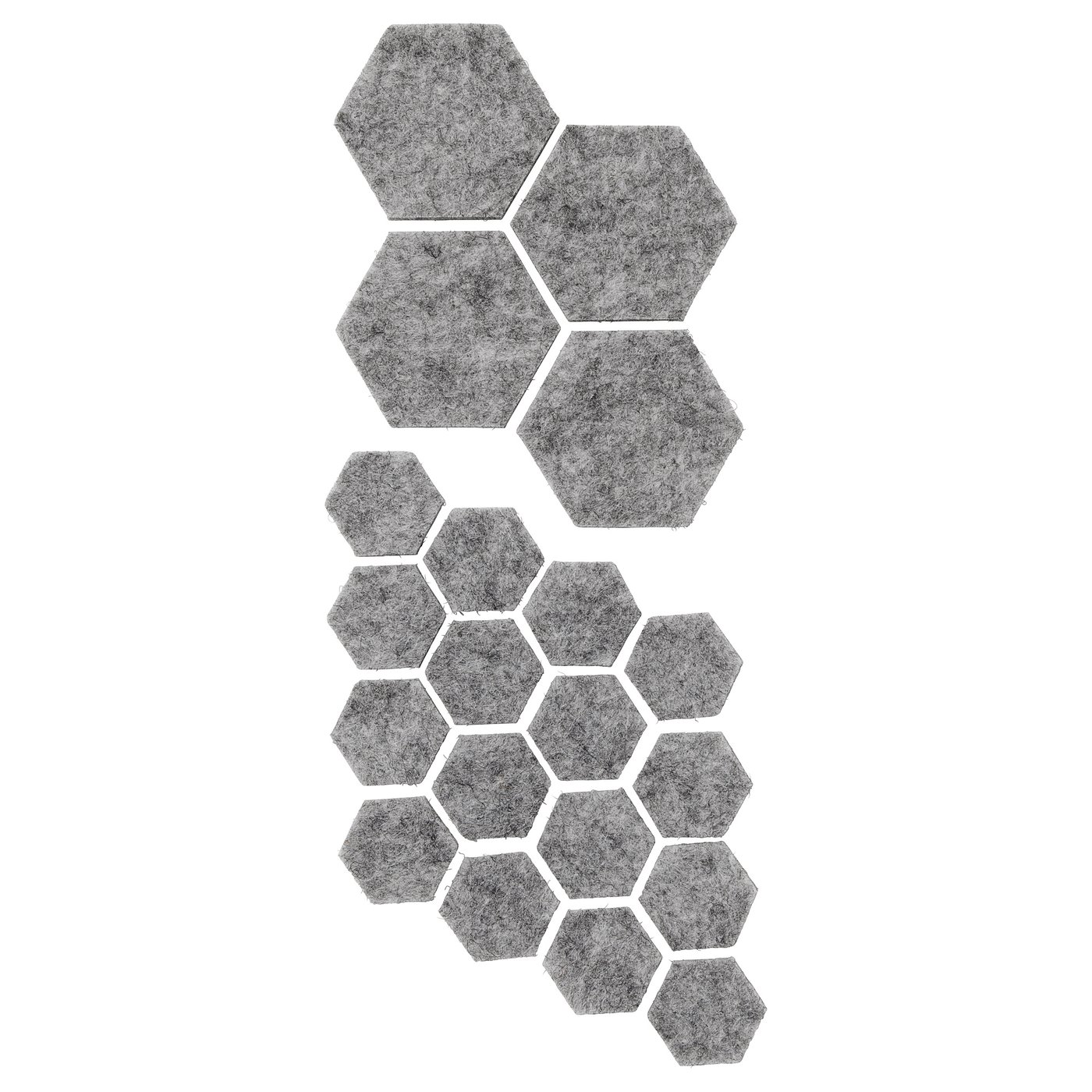 TRIXIG Patins adhésifs lot de 20, gris