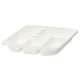 TROFAST Rangement à compartiments, blanc, 16 ½x11 ¾x2 "