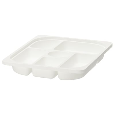 TROFAST Rangement à compartiments, blanc, 16 ½x11 ¾x2 "