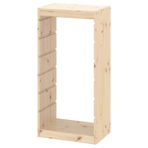 TROFAST Structure, pin teinté blanc clair, 17 3/8x35 7/8 "