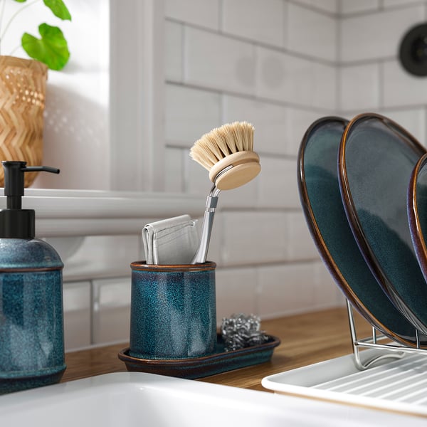 TVÅLSJÖN Accessoires salle de bains, 3 pces, bleu