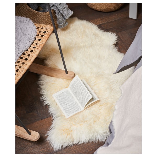 ULLERSLEV Peau de mouton, blanc cassé, 33 "