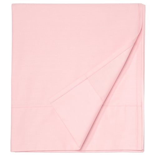 ULLVIDE Drap plat, rose clair, 2 places