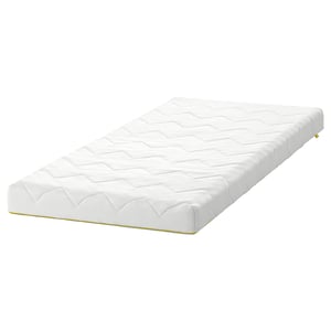 UNDERLIG Matelas mousse pour lit enfant, blanc, 27 1/2x63 "