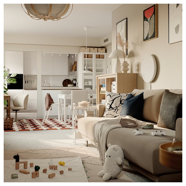 UPPÅKRA Canapé modulaire, Johanneshov brun-beige