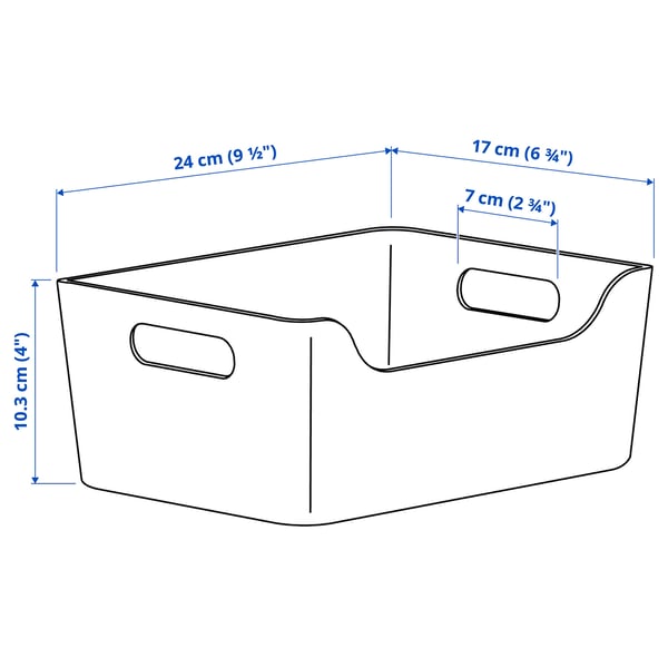 UPPDATERA Boîte, anthracite, 9 ½x6 ¾ "