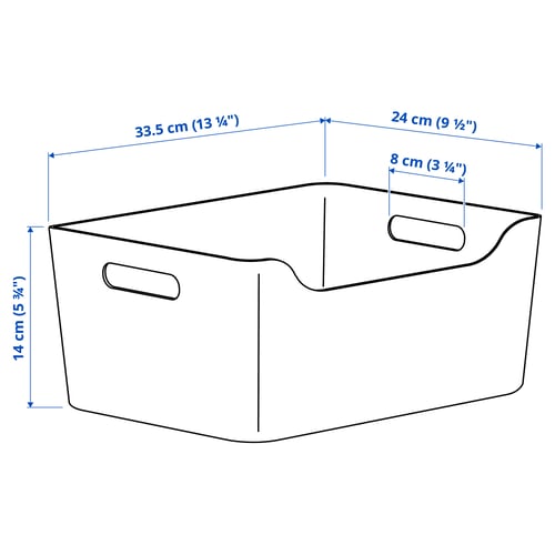 UPPDATERA Boîte, blanc, 13 1/4x9 1/2 "