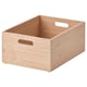 UPPDATERA Boîte de rangement, bambou clair, 9 ½x12 ½x6 "