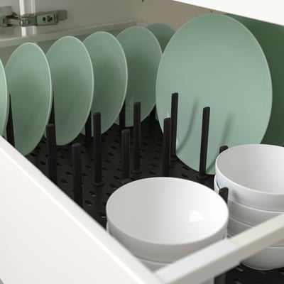 UPPDATERA Panneau perforé acc rgt pour tiroir, anthracite, 30 "