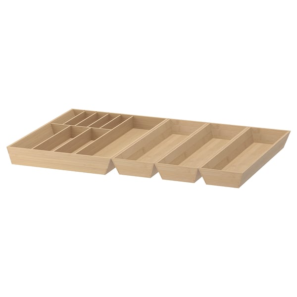 UPPDATERA Range-couverts/3 range-ustensiles, bambou/blanc, 32x19 1/2 "