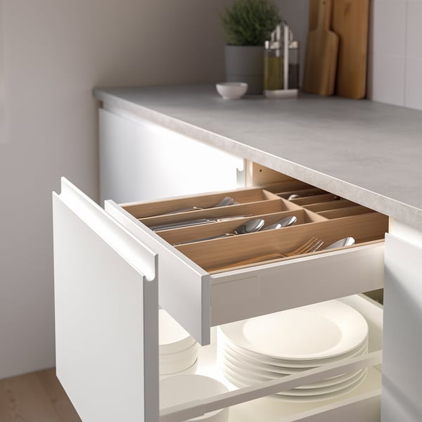UPPDATERA Range-couverts, bambou clair, 15x19 ½ "