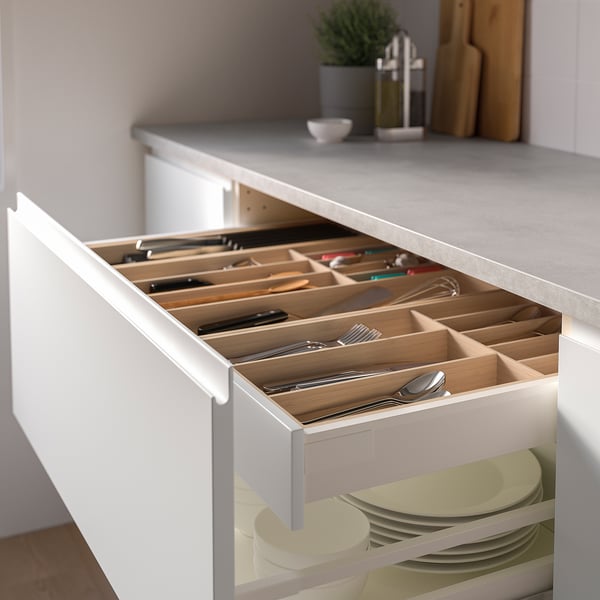 UPPDATERA Range-couverts, bambou clair, 12x19 ½ "