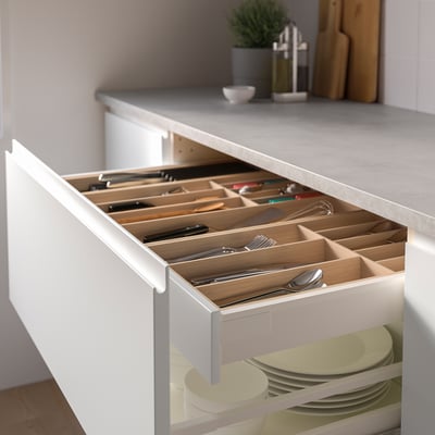 UPPDATERA Range-couverts, bambou clair, 12x19 ½ "