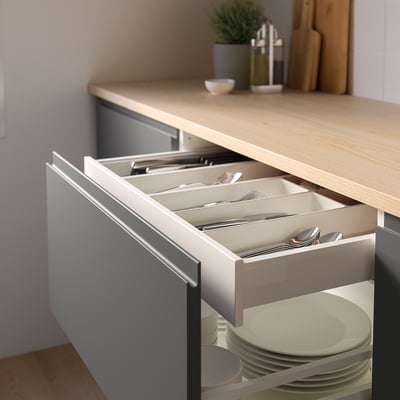 UPPDATERA Range-couverts, blanc, 15x19 ½ "