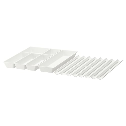 UPPDATERA Range-couverts+ustens/4 rge-épices, blanc, 33x19 1/2 "