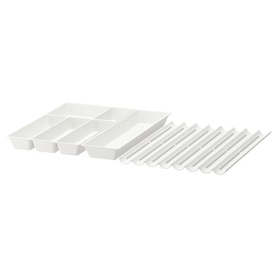 UPPDATERA Range-couverts+ustens/4 rge-épices, blanc, 33x19 1/2 "