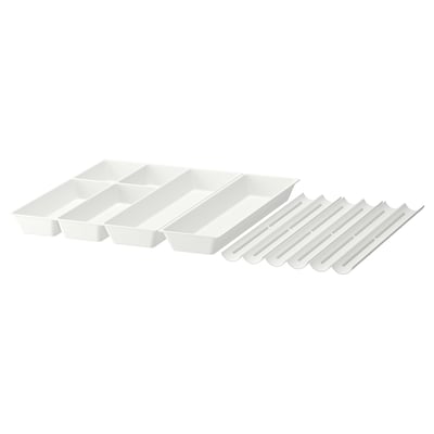 UPPDATERA Range-couverts+ustens/casier épices, blanc, 32x19 ½ "