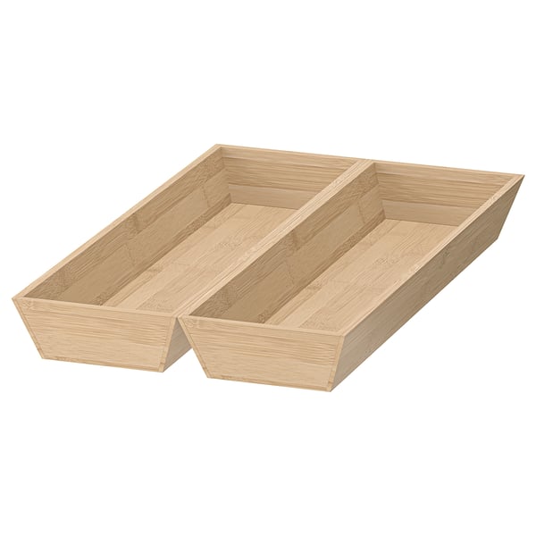 UPPDATERA Range-ustensiles, 2 pièces, bambou, 12x19 ½ "