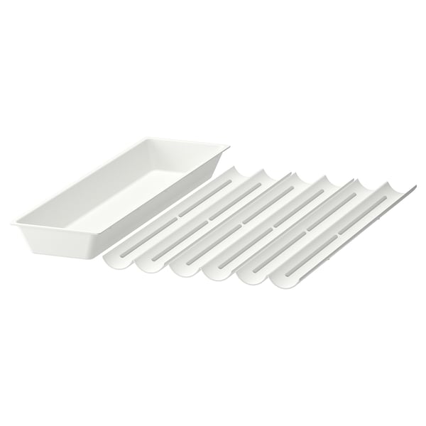 UPPDATERA Range-ustensiles/casier à épices, blanc, 18x19 ½ "