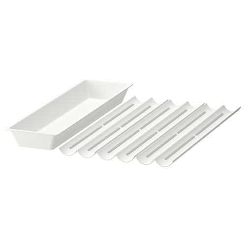 UPPDATERA Range-ustensiles/casier à épices, blanc, 18x19 ½ "
