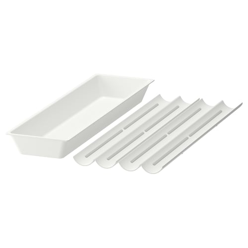 UPPDATERA Range-ustensiles/casier à épices, blanc, 14x19 ½ "