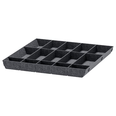 UPPDATERA Rangement adaptable pour tiroir, gris, 24x24 "