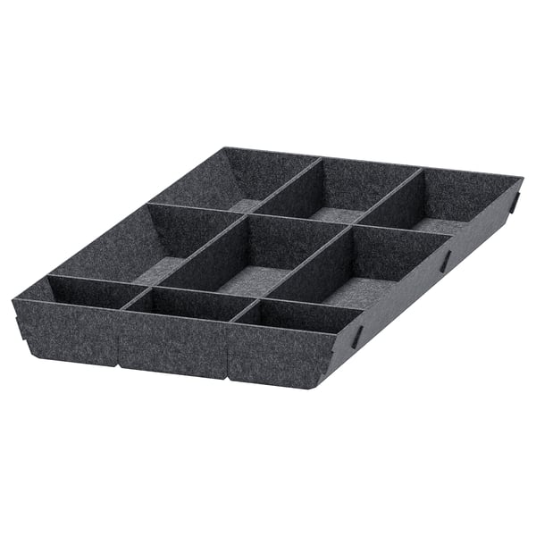 UPPDATERA Rangement adaptable pour tiroir, gris, 15x24 "