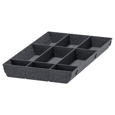 UPPDATERA Rangement adaptable pour tiroir, gris, 15x24 "