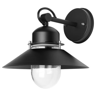 UPPLID Applique, extérieur noir, 11 "