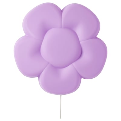 UPPLYST Applique à DEL, fleur mauve