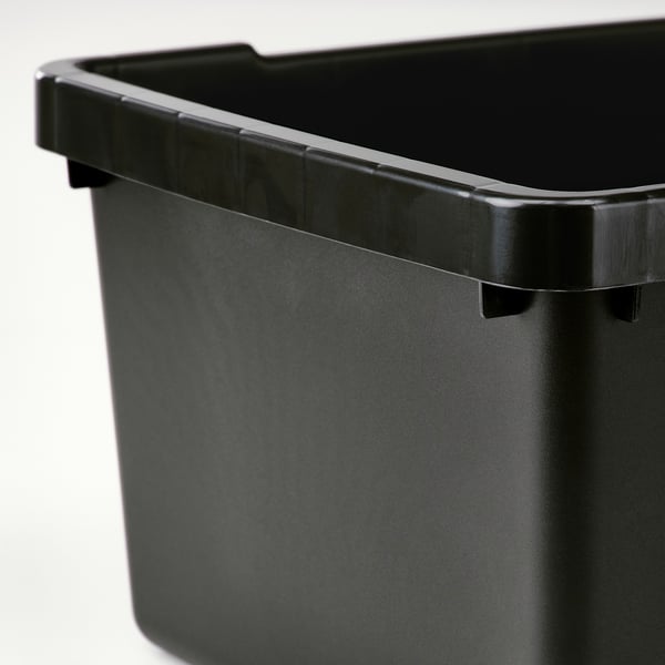 UPPSNOFSAD Boîte de rangement, noir, 9 ¾x6 ¾x4 ½ "/1 gallon