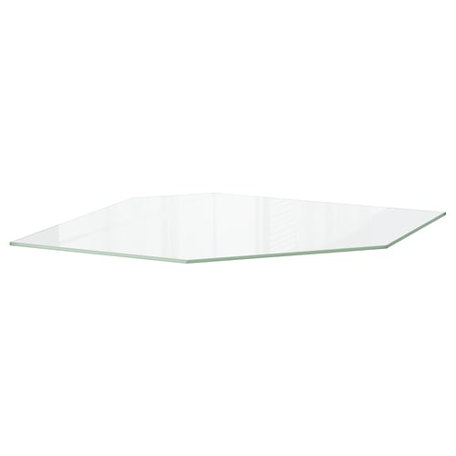 UTRUSTA Tablette armoire murale d'angle, verre, 26 "