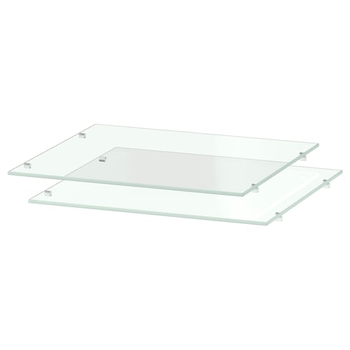 UTRUSTA Tablette, verre, 15x14 3/4 "