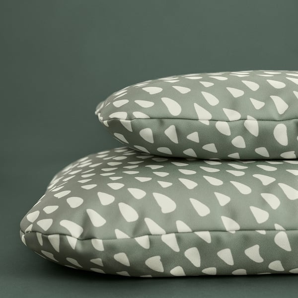 UTSÅDD Coussin pour animaux, gris-vert/blanc cassé, 19x29 ½ "