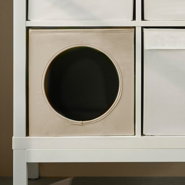 UTSÅDD Maison pour chat, beige, 13x15x13 "