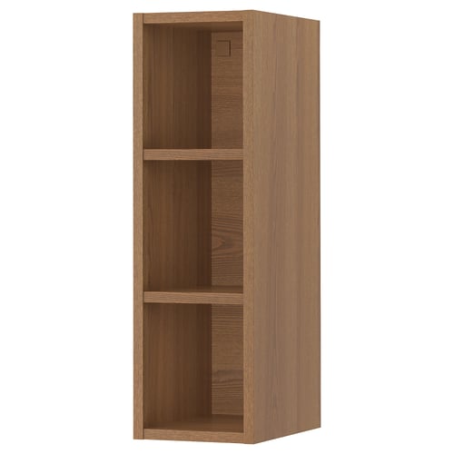 VADHOLMA Rangement ouvert, brun/frêne teinté, 9x14 3/8x30 "